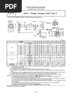 Bolts - Flange, Hexagon Head Type 2: Nissan Engineering Standard