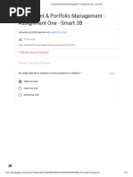 Investment & Portfolio Management - Assignment One - Smart 3B