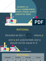 General Mathematics Lesson 3 Rational Function