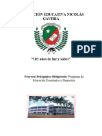 15.proyectos Pedagógicos Obligatorios Programa de Educación Económica y Financiera 2024