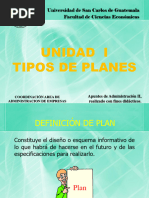 1.1 Tipos de Planes