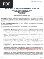 The Sarfaesi Security Interest Enforcement Rules 2002