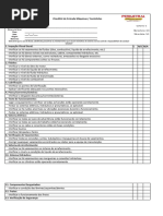 Checklist de Manutenção (Entrada)