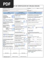 Lista de Verificacion de Cirugia Segura