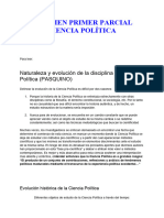 Resumen Primer y Segundo Parcial Ciencia Política