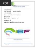 Internship Finel Report MBA