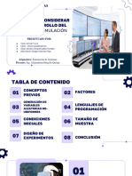 Factores A Considerar en El Desarrollo Del: Modelo de Simulación