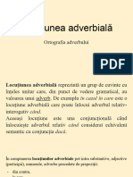 Locutiunea Adverbiala