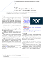 Measurement of Surface Roughness of Abrasive Blast Cleaned Metal Surfaces Using A Portable Stylus Instrument