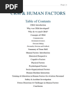 CRM& Human Factors