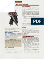 Pathfinder 2e - Dark Knight (Class Archetype)