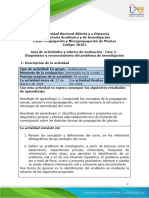 Guía de Actividades y Rúbrica de Evaluación - Fase 2 - Diagnóstico y Reconocimiento Del Problema de Investigación