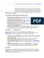 Information Technology Thesis Examples PDF