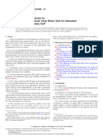 Standard Test Method For Laboratory Miniature Vane Shear Test For Saturated Fine Grained Clayey Soil