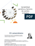 Variabilidad Genética y Factores de Cambio Evolutivo