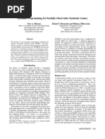 Dynamic Programming For Partially Observable Stochastic Games