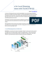 Design Guide For Local Dimming Backlight With TLC6C5748-Q1