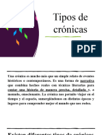 Tipos de Crónicas