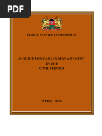 Draft Guidelines For Career Management in The Civil Service