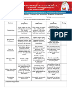 Rubric Extemporaneous