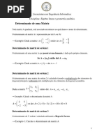 Determinante de Uma Matriz