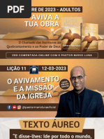 SLIDES EBD Lição 11 Adultos O Avivamento e A Missão Da Igreja 1