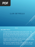 LE 451 Law of Succession Trusts and Wills (WILLS)