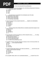 1 - Handout 2 (TOEFL Preparation Class) - Structure