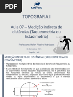 Aula 07 - Medio Indireta de Distncias - Taqueometria