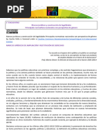 Marcos Normativos y Construcción de Legalidades