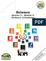 Science 10 Q3 Module 5 Evidences of Evolution