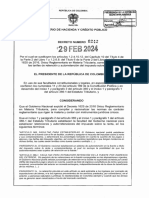 Decreto 0242 de 29 de Febrero de 2024