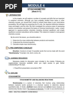 CHEM 2 - Module 4 Stoichiometry