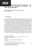 Modelling of Flat Plate and V-Corrugated Solar Air Heaters For Single and Counter Flow Operating Modes