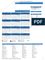 Calendário de 2024 em Montenegro - Rs