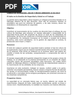 Charla de SHE No. 04 El Éxito en La Gestión de Seguridad y Salud en El Trabajo