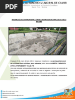 Informe de Refaccion Cancha La Willams