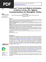 Citizens' Trust and Digital Attitudes - Evidence From City Digital Transformation in Shanghai, China