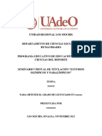 Documento Orientador Tesina Revisión Seminario Titulación CLEO