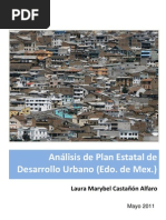 Análisis de Plan Estatal de Desarrollo Urbano