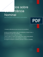 ExercÃ - Cios Sobre ConcordÃ Ncia Nominal Ok