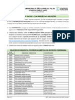 Câmara Municipal de São Gabriel Da Palha: Edital #004/2024 - Confirmação Das Inscrições