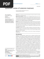 Systematic Review of Catatonia Treatment. Neuropsychiatric Disease and Treatment 2018