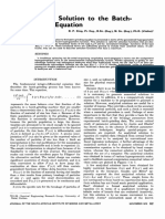 King 1972 An Analytical Solution To The Batch Comminution Equation