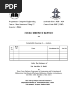 DSU Microproject Report