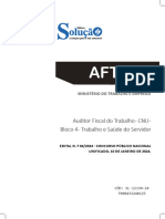 Auditor Fiscal Do Trabalho - CNU - Bloco 4 - Trabalho e Saúde Do Servidor