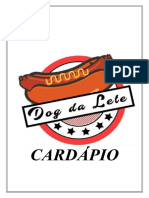 Cardápio Dog Novo