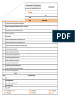 Internal Audit Checklist