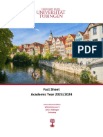 University of Tuebingen Fact-Sheet 23-24