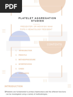 Platelet Aggregation Studies